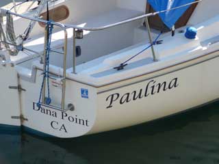 Boat Name and Hailing Port Boat Name and Hailing Port
